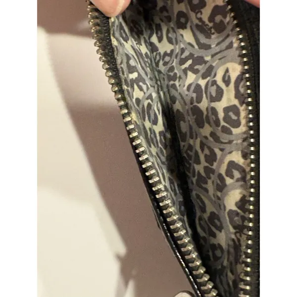Coach Poppy Black Patent Zip-Around Wallet Wristlet featuring - Image 7