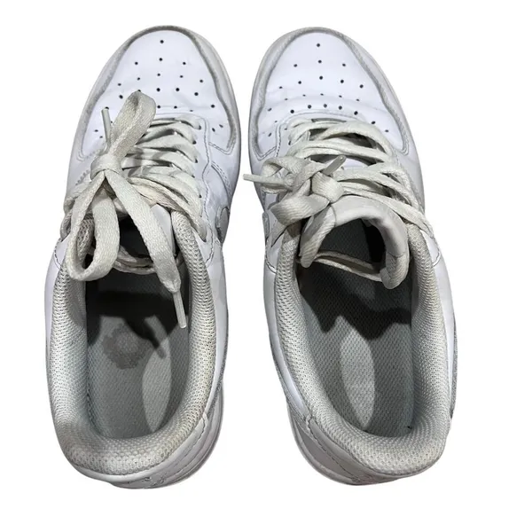 Nike Air‎ Force 1 Triple White DD8959-100 Womans US 7 EU 38 Leather Sneaker Shoe - Image 7
