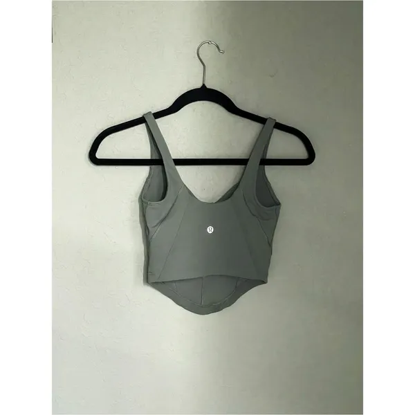 Lululemon Align Corset Tank Top Size 2 Grey Eucalyptus - Image 5