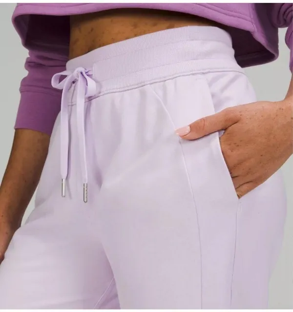 Lululemon Lavender Scuba High Rise French Terry Jogger - Image 4