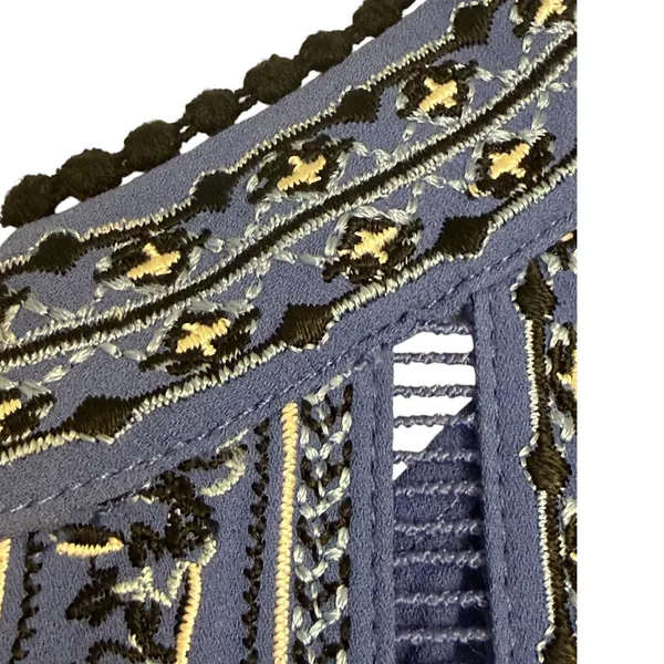 WHITE HOUSE BLACK MARKET Cobalt Cornflower Blue‎ Embroidered Shell and Dress 12 - Image 6