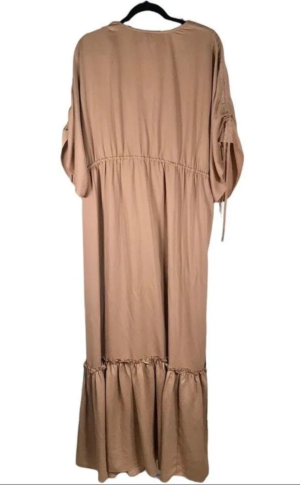 Shoe Dazzle Deep V Maxi Dress Size 2Xl NW Detailed Tag. - Image 4