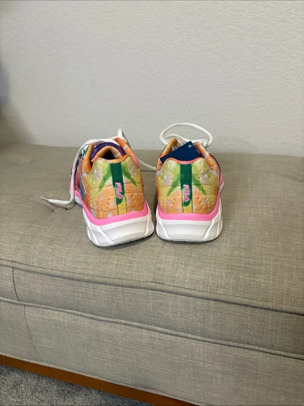 Fila Multicolor Athletic Sneakers with Pink and Purple Accents - Image 3