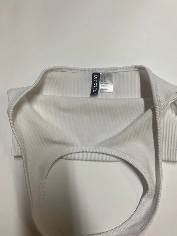 Divided H&M White Halter Top - Image 4