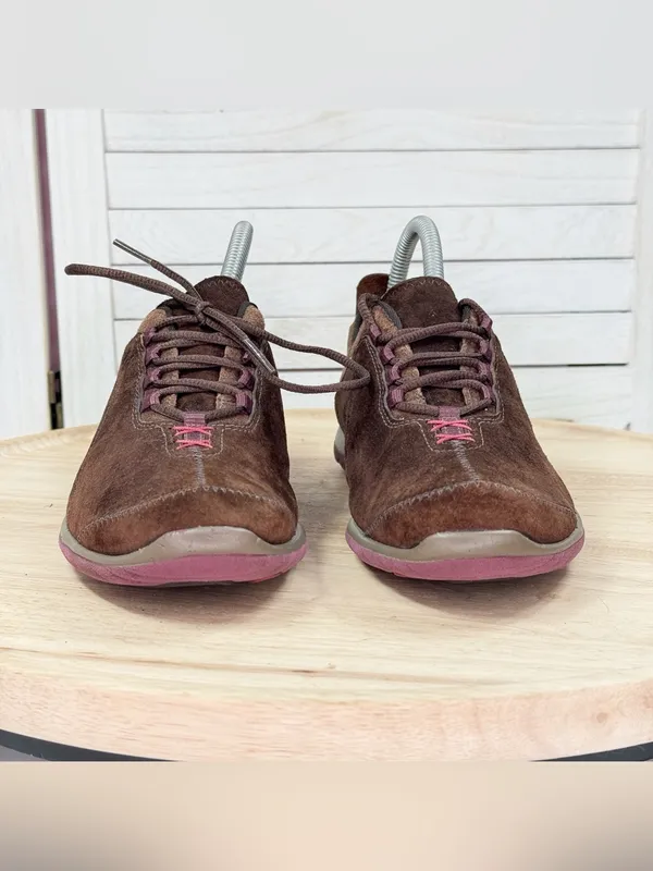 Merrell‎ Ellipse Suede Lace Up Sneakers Coffee Bean Brown Women’s 7 - Image 2