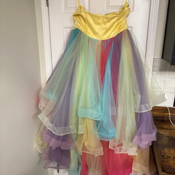 Strapless Multi Color Tulle Formal‎ Dress Size undefined - Image 2