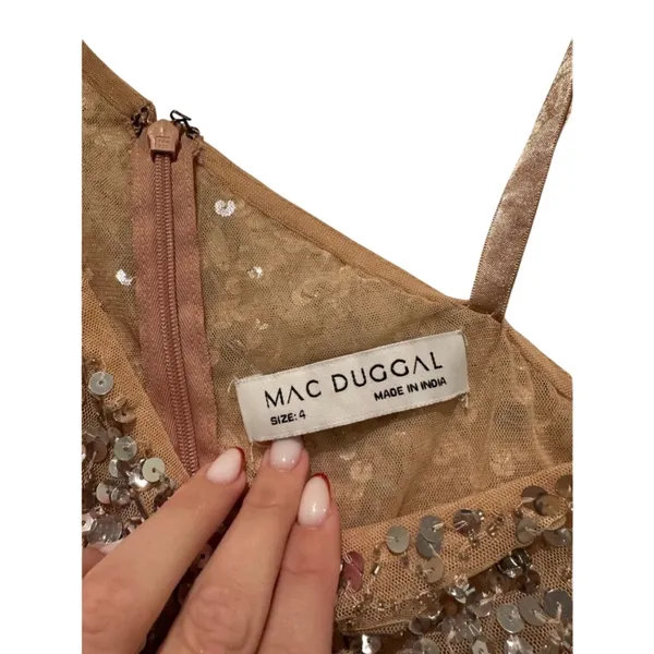 $498 NWOT Mac Duggal hand beaded and sequin Dress - Image 3