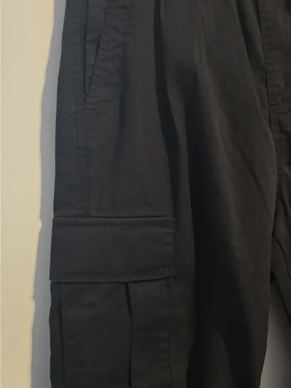 Hollister Wide-Leg Black Cargo Pants - Image 5