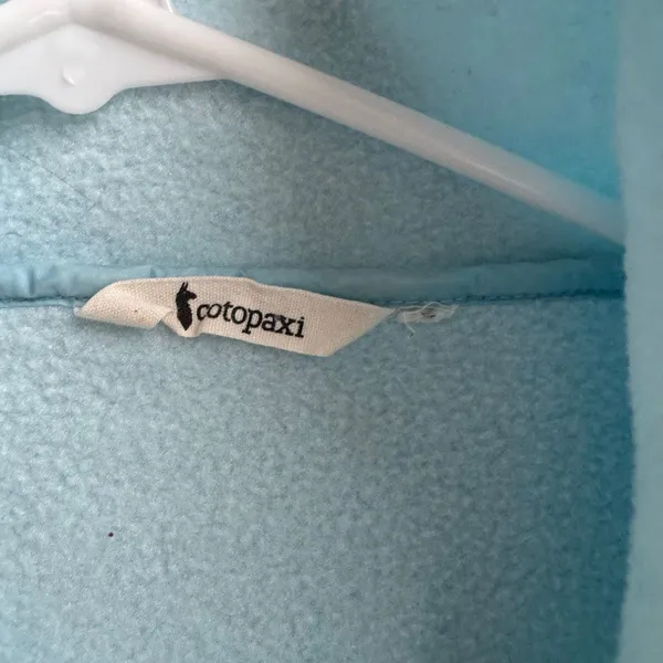 Cotopaxi Women’s XS Teca Fleece Light Blue Snap Pullover Jacket READ - Image 4