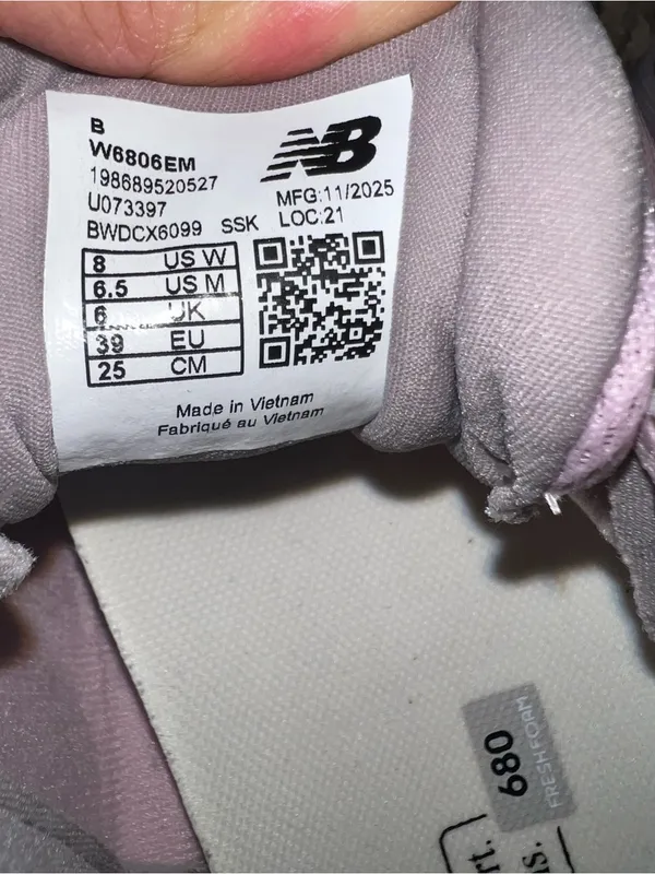New Balance Fresh Foam 680 v9 Running Shoes Stone Pink Gray Women’s US 8 W6806EM - Image 4