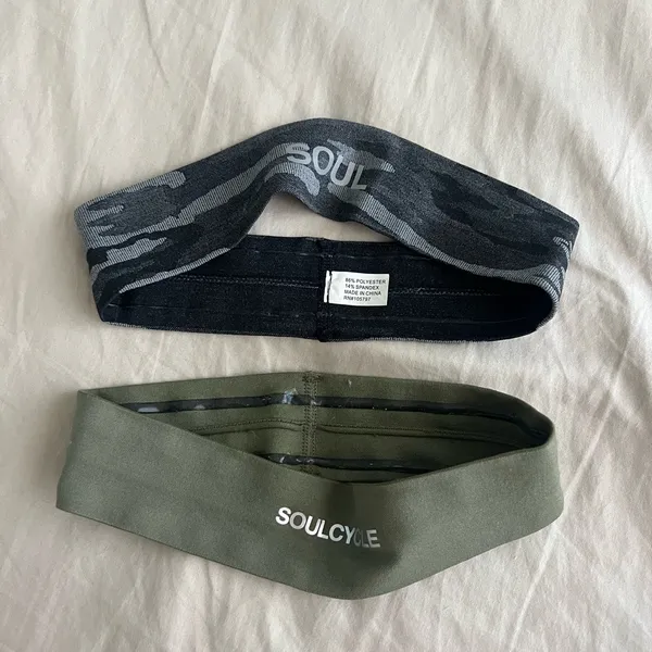 SoulCycle Black Camo and Olive Headbands - Image 3