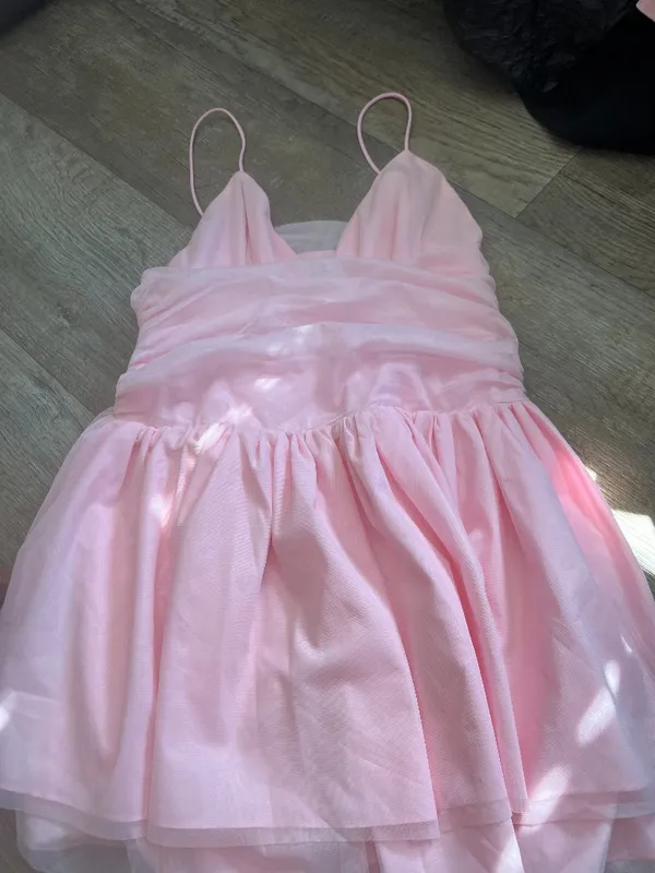 More To Come Cassa Mini Dress in Baby Pink - Image 4