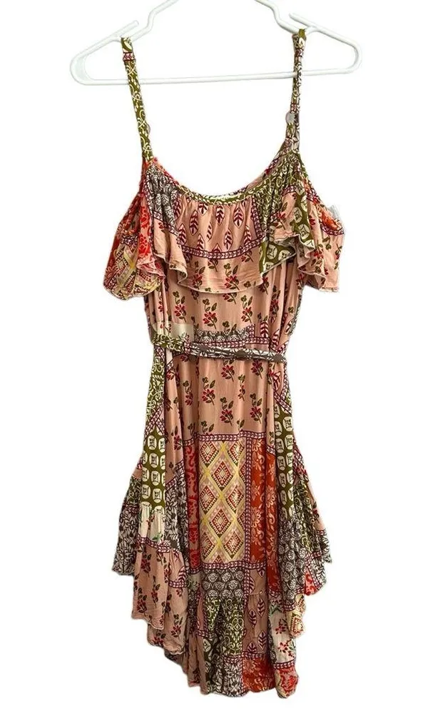 Anthropologie Abel the Label Gypsiana Athena Patchwork Dress Floral Boho G23 - Image 2