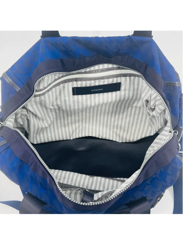 Lululemon Athletica Weekend Warrior Travel Duffel Bag Blue Black Houndstooth - Image 12