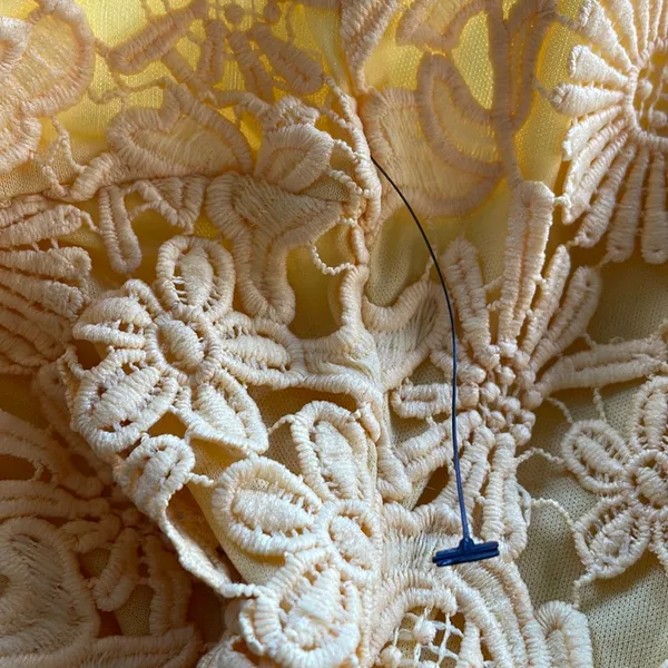 Lulu’s Love Poem Butter Yellow Lace Mini Dress Size Small - Image 7