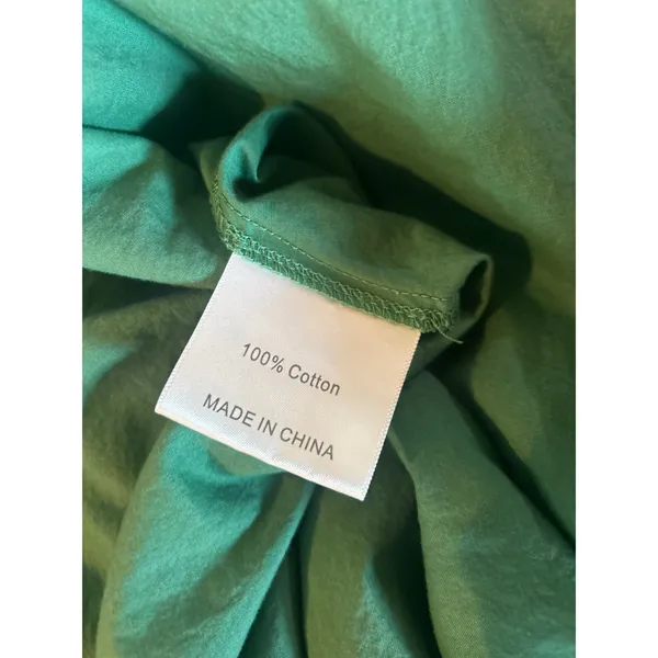 O.P.T. River Midi Dress GORGEOUS COLOR Pockets Green ROMANTIC PRAIRIE Size M - Image 6