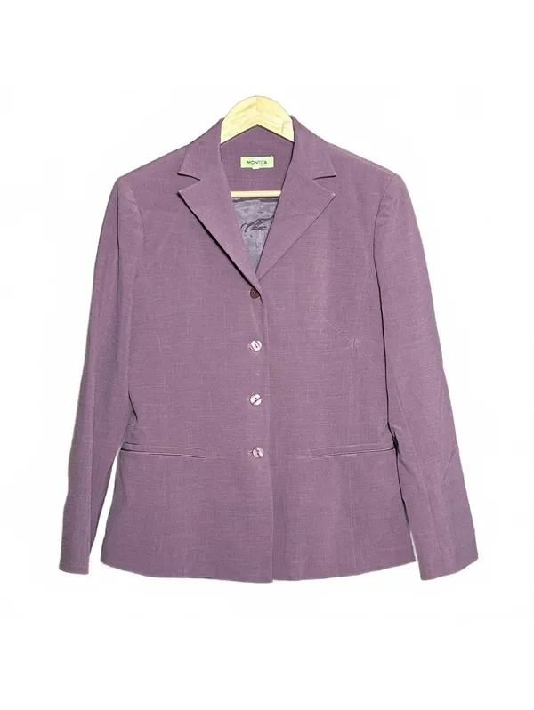 Mauve 2-Piece Tailored Pant Suit Size L Office Siren & Corpcore Aesthetic - Image 2