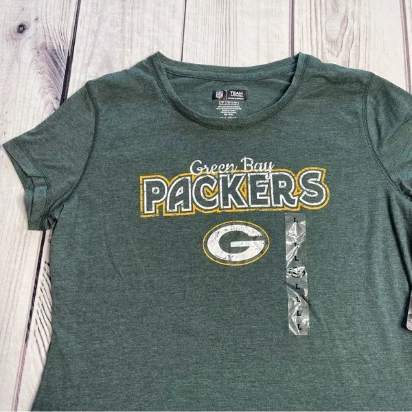 New!! Green Bay Packers NFL Team Apparel Womens Sleepwear T Shirt‎ Size Large - Image 2