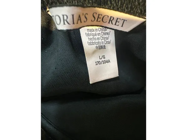 Victorias Secret Y2K Black Velvet Romper L Dark Fairy Romantic Whimsigoth Witchy - Image 7