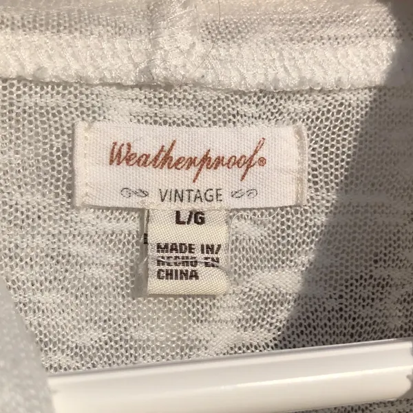 Weatherproof Vintage Women White Pullover Hoodie L - Image 4