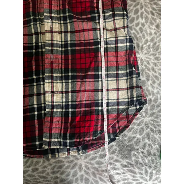 Ralph Lauren Tartan Plaid Shirt sz 2 Suede Elbow Patches Equestrian Preppy Cabin - Image 6