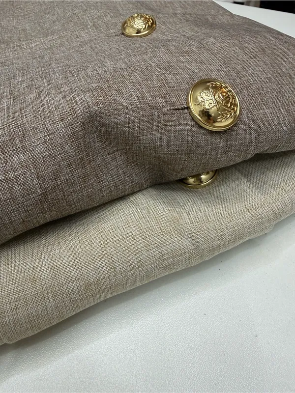 SHEIN Women’s Short Sleeve Blazer Tops Gold Buttons Set of 2 size 1XL ( 14 US ) - Image 5
