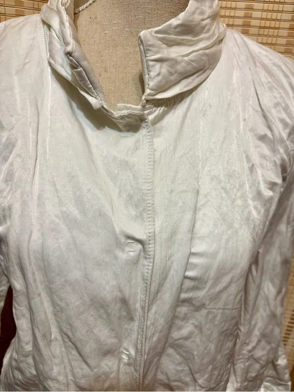 Worth Elegant White Coat Size L - Image 2