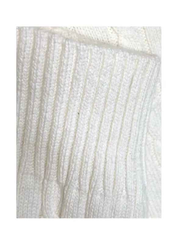 new Izod ❤︎ Cozy Classic Cable Knit Turtleneck Sweater ❤︎ Ivory Winter White XL - Image 9