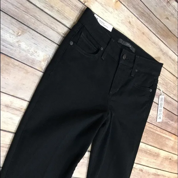 Joe's Olivia Mid Rise Cropped Flare Black Denim Jeans Tatiana Sz 25 NWT - Image 4