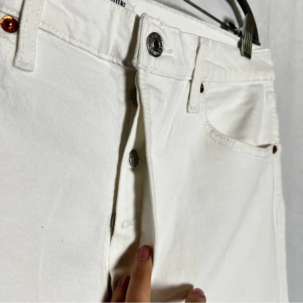NWT Re/Done White 90’s High Rise Loose Fit Denim Jeans Size 31‎ - Image 5
