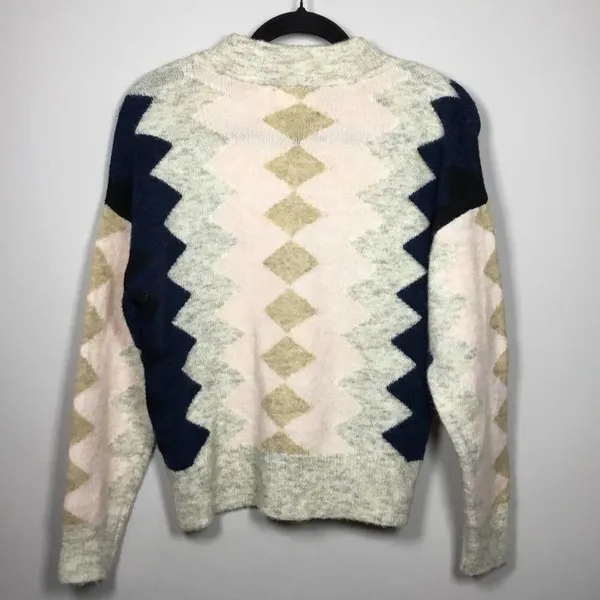 RD Style by Anthropologie Sweater XS Geometric Aztec Southwestern Cabincore‎ - Image 2