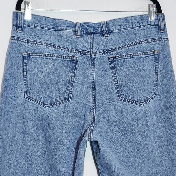 Eddie Bauer High-Rise Cropped Jeans Size 14 High-Rise Mom Jeans - Image 5