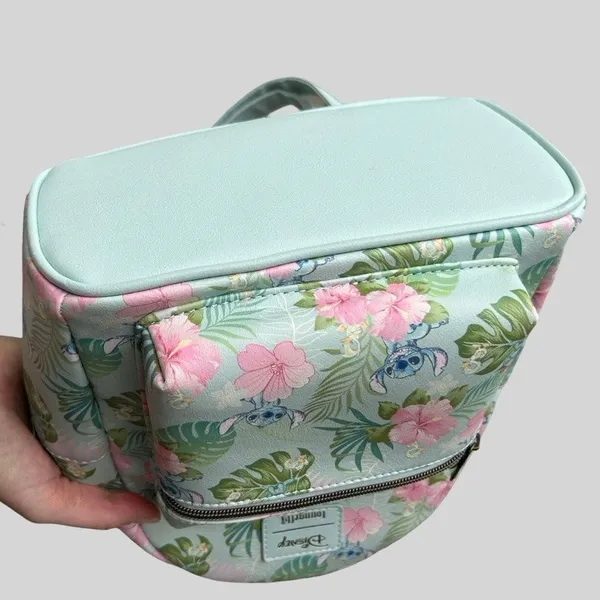 Loungefly Disney Lilo & Stitch Tropical Floral Mini Backpack Pastel Blue Vegan - Image 13