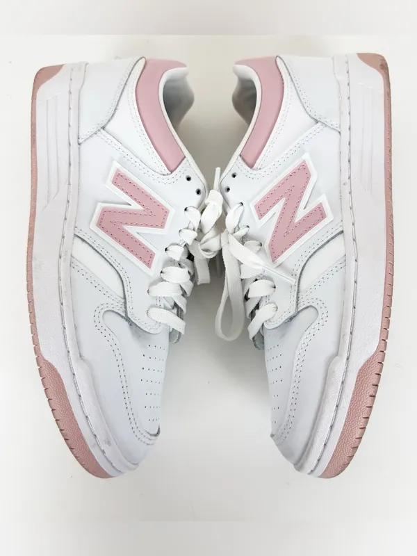New Balance 480 Athletic Sneakers White Pink - Image 5
