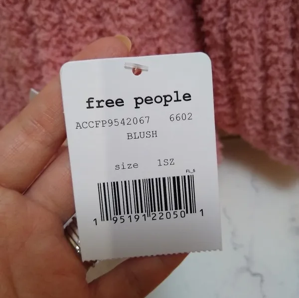 Free People Cloud Rib Oversize Scarf in Blush - Image 3