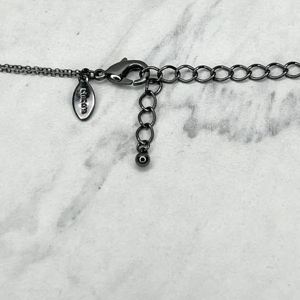 Chico's Double Strand Long Beaded Chain Link Necklace - Image 3