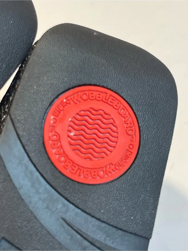 FitFlop Black Glitter MicroWobbleboard Thong Sandals Size US 5 EU 36 Comfort - Image 8