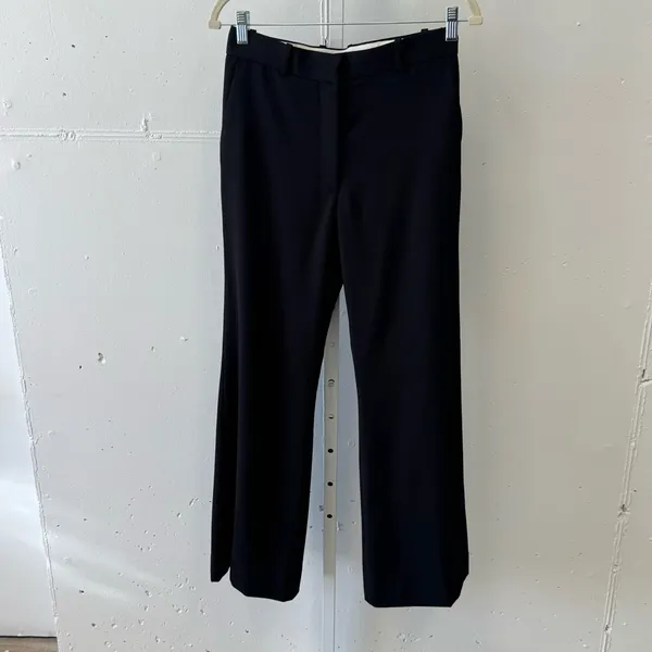 NWT COS Classic Slim-Fit Bootcut Wool Trousers Dress Trouser Pants Black Sz 4 - Image 3