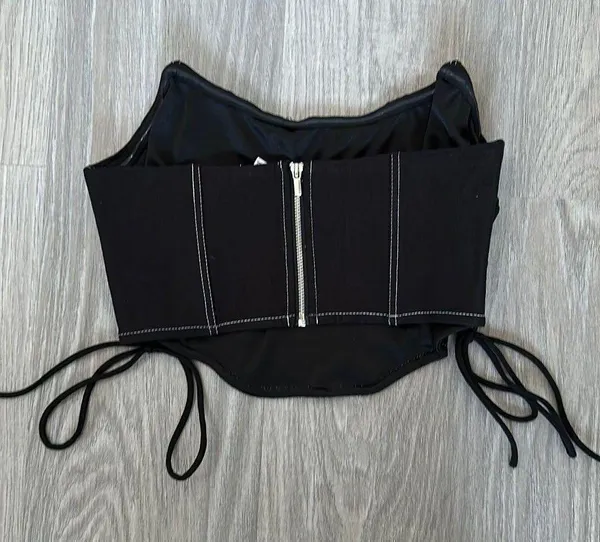 Garage Black Corset Top - Image 3