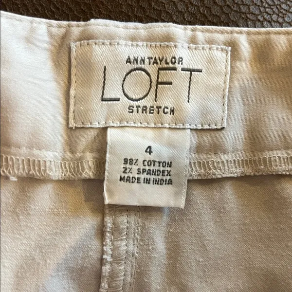 Ann Taylor Loft Wide Leg Flare Khakis Womens 4 - Image 7