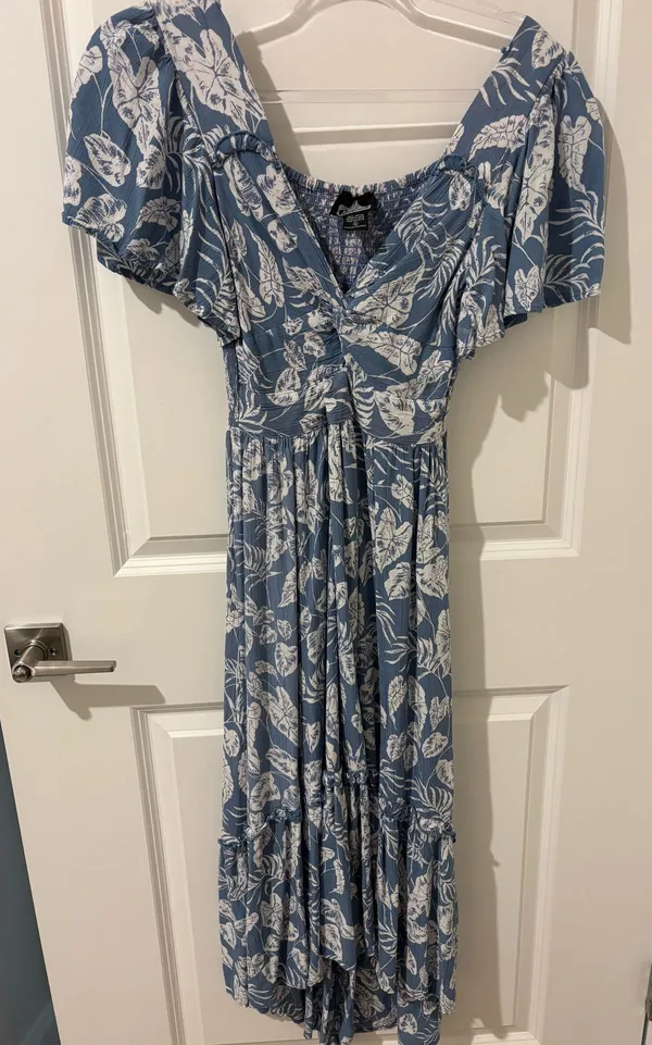 Dry Goods Blue Maxi Dress - Image 4