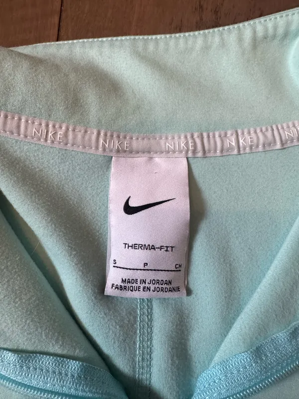Nike Size Small ThermaFit Quarter Zip Robins Egg Blue Mint - Image 3