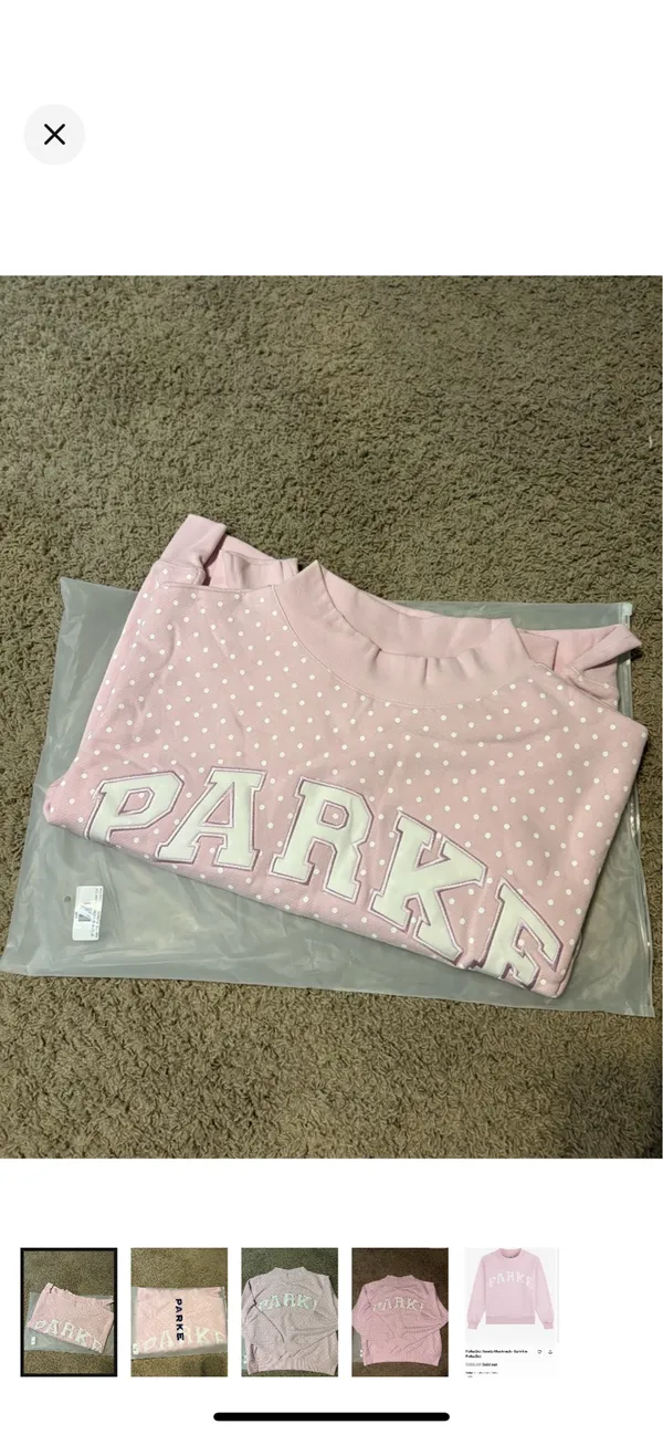 PARKE polka dot mockneck heritage varsity  - Image 4