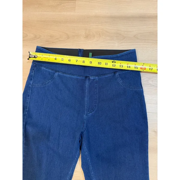 Halara Jeggings Blue L Womens Pull On High Waisted Stretch Denim Look - Image 5