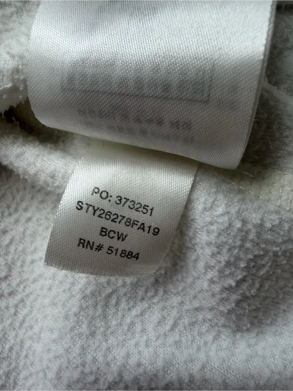 Patagonia Micro D 1/4 Zip Fleece Pullover in Birch Off White Size Medium - Image 10