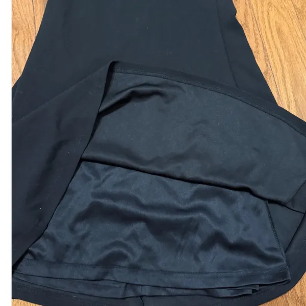 Lulus Black Maxi Dress XS V-Neck Crisscross Back‎ Mermaid Gown NWT - Image 9
