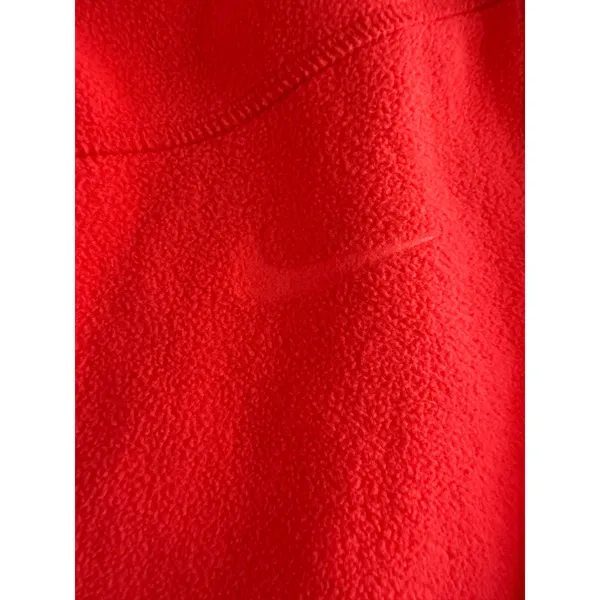Nike Fit Therma Womens Red Fleece Full Zip Hooded Vest Size Medium vintage - Image 2