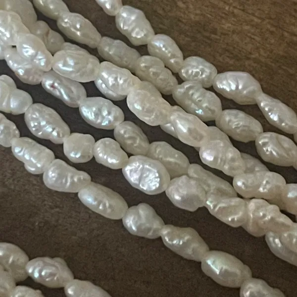 Vintage Multi Strand Freshwater Pearl Necklace - Image 2