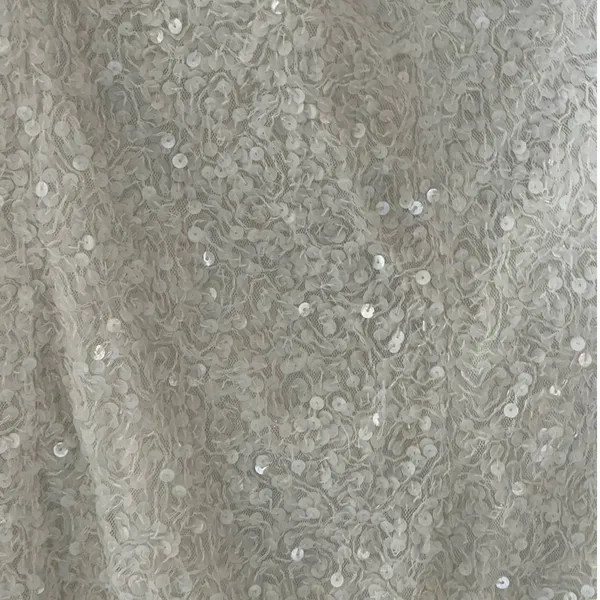 Mac Duggal Size 12 NEW One Shoulder White Sequined Mini Dress 5263 FLAW - Image 12
