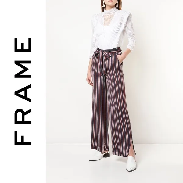 Frame‎ Stripe Side Slit Easy Pant - Image 2